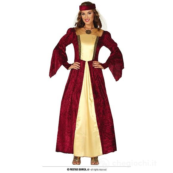 Costume Dama Medievale Adulto Xl 44 46 (86339)