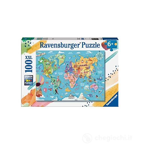 Mappa del mondo Puzzle 100 pz. XXL (13343)