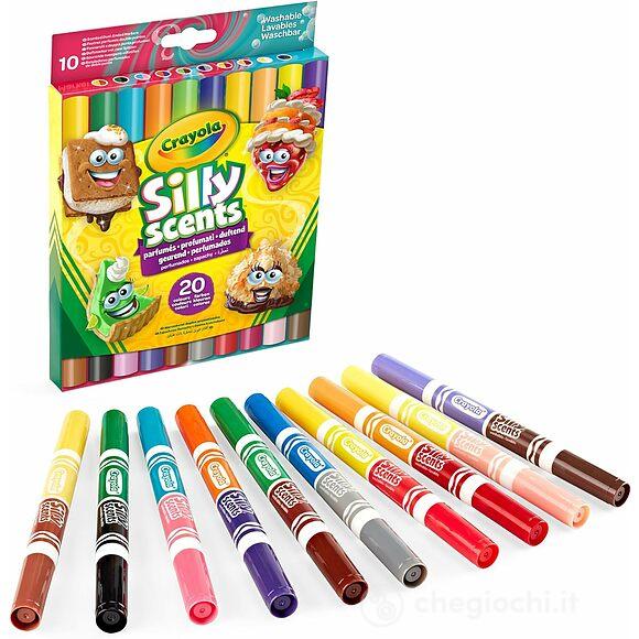 Confezione 10 pennarelli profumati lavabili a doppia punta Silly Scents (58-8344)
