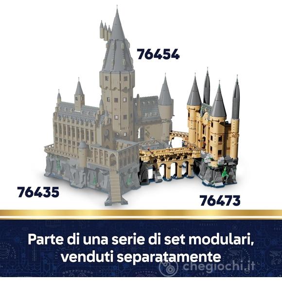 LEGO Harry Potter 76473 Castello di Hogwarts: Ala Est, Giocattolo con 13 Minifigure e Patronus da Collezione, Regalo da 10+