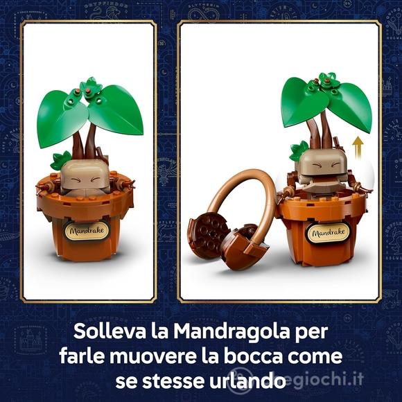 LEGO Harry Potter 76474 Piante di Erbologia di Hogwarts, Giocattolo Interattivo con Piante Finte e Fiori in Vaso, Regalo 12+