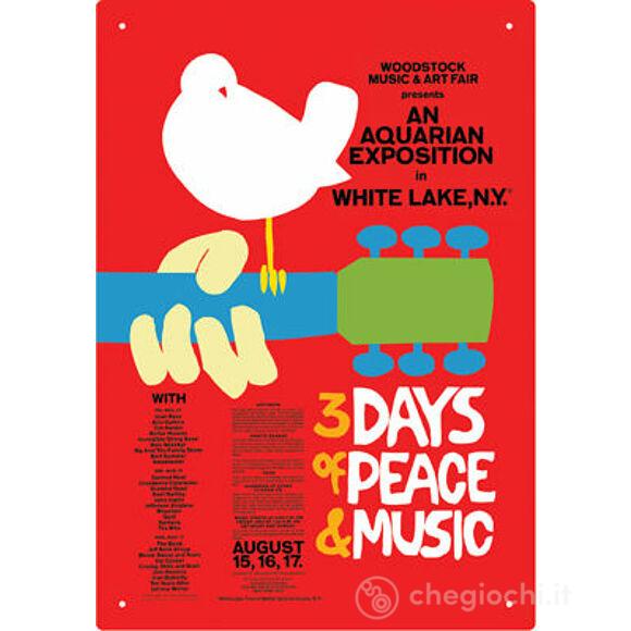 Woodstock Red Tin Sign
