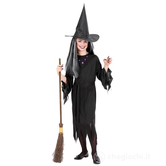 Costume Strega (Vestito, Cintura, Cappello) (116 cm / 4-5 Years) (02355)