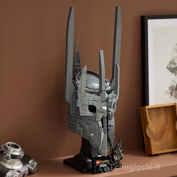 LEGO Icons 11373 Il Signore degli Anelli: Elmo di Sauron, Kit di Modellismo per Adulti, Regalo Fai da Te per i Fan dei Film