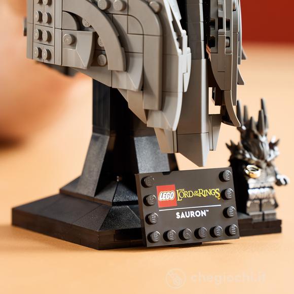LEGO Icons 11373 Il Signore degli Anelli: Elmo di Sauron, Kit di Modellismo per Adulti, Regalo Fai da Te per i Fan dei Film