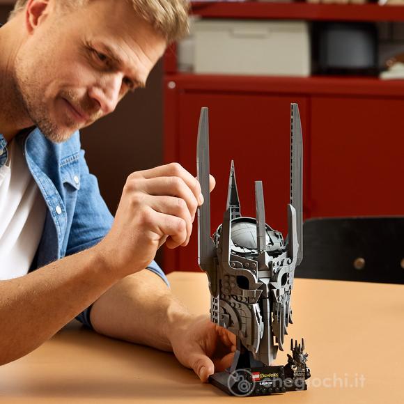 LEGO Icons 11373 Il Signore degli Anelli: Elmo di Sauron, Kit di Modellismo per Adulti, Regalo Fai da Te per i Fan dei Film