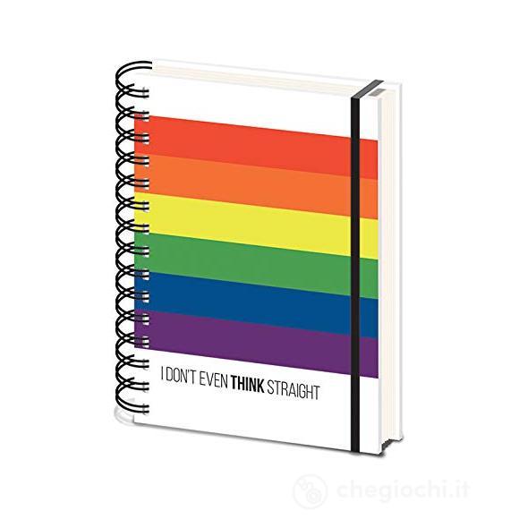 Lgbt: I Don'T Even Think Straight A5 Wiro Notebook Quaderno