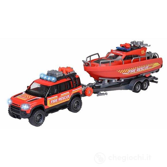 Majorette Grand Series Land Rover + Barca Pompieri (213716001038)