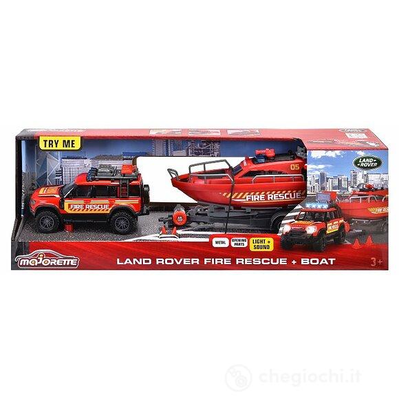 Majorette Grand Series Land Rover + Barca Pompieri (213716001038)
