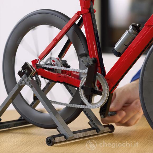 LEGO Icons 11380 Bici da Corsa, Kit Modellismo per Adulti con Pneumatici, Deragliatore e Supporto, Regalo per Fan di Ciclismo