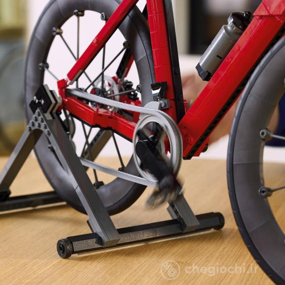 LEGO Icons 11380 Bici da Corsa, Kit Modellismo per Adulti con Pneumatici, Deragliatore e Supporto, Regalo per Fan di Ciclismo
