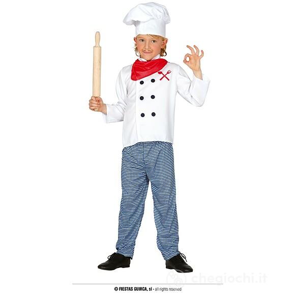 Costume Chef Cuoco Bambino Taglia 3-4 Anni (83361)