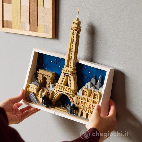 LEGO Architecture 21064 Parigi – La Città dell’Amore, Modellino da Costruire per Adulti, Decorazione per Casa o da Parete 3D
