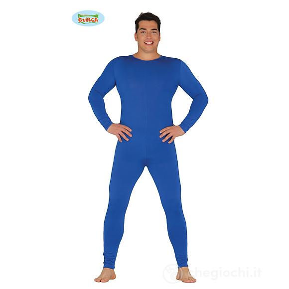Tuta Blu Accademico Uomo In Spandex Taglia M-L (84373)