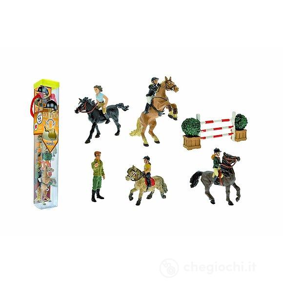 Equitazione - Tubo 10 Figure (70378)