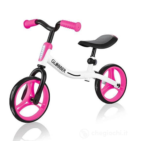 Go Bike bicicletta senza pedali - White/Neon Pink (IDD610-162)