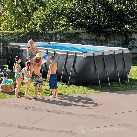 Piscina Ultra Frame 549x274x132 cm con Pompa Sabbia, Doppia scaletta, Telo Copertura (26356)