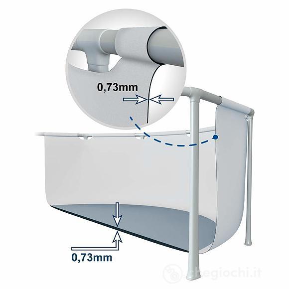 Piscina Ultra Frame 549x274x132 cm con Pompa Sabbia, Doppia scaletta, Telo Copertura (26356)