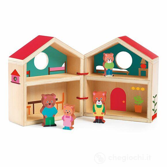 Minihouse Mica casa in legno con personaggi (DJ06385)