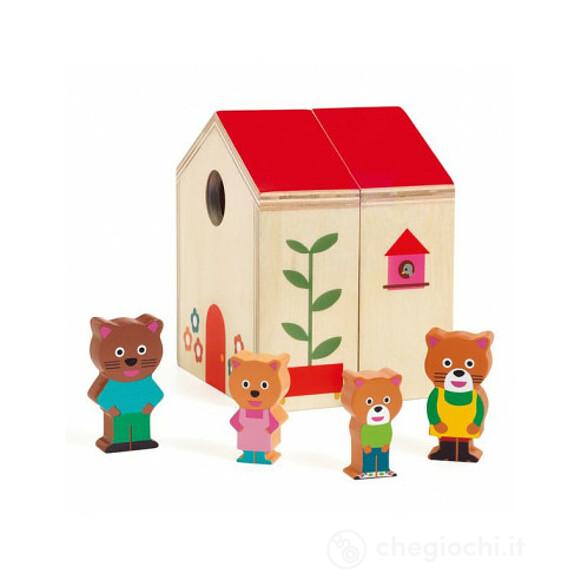 Minihouse Mica casa in legno con personaggi (DJ06385)