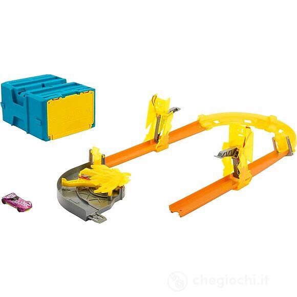 Hot Wheels - Box Track Builder con 1 veicolo (HNN38)