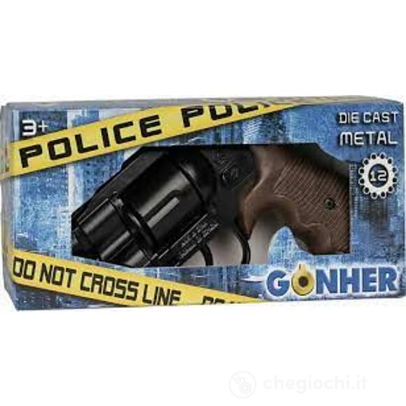 Pistola Police 12 Colpi 21cm Nera (38/6)