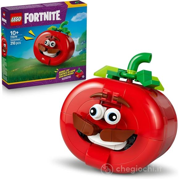 LEGO Fortnite 77079 Testa di Pomodoro, Personaggio Giocattolo, Decorazione Cameretta, Regalo per Gamer, Bambini e Bambine 10+