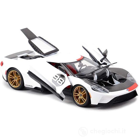 Ford GT 2021 Ford Heritage (White,Black With# 98) - 1:18