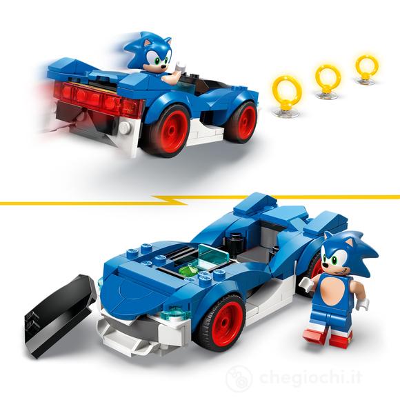 LEGO Sonic the Hedgehog 77117 Sonic: Fulmine Supersonico, Macchina Giocattolo con Accessori, Regalo per Bambini e Bambine 7+