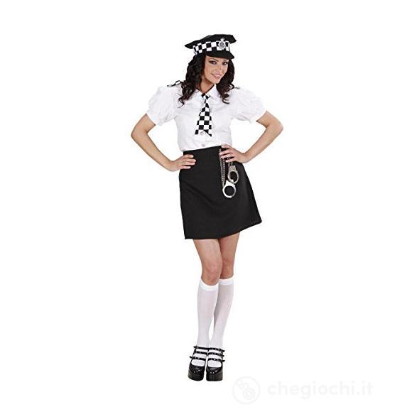 Poliziotta Britannica (Camicia, Gonna, Cravatta, Cappello, Manette) M
