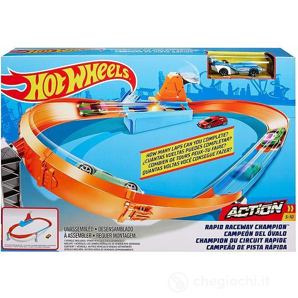 Playset Pista Sfida di velocità  e Curva Estrema con Macchinina (GJM75)