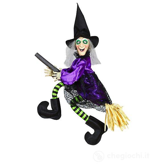 Strega luci e suoni. Decorazione Halloween