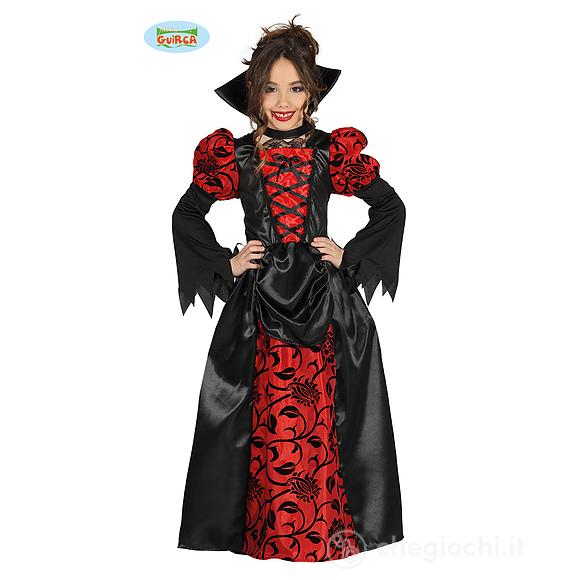 Costume Contessa Vampira Vampiressa Bambina Taglia 7-9 Anni (87396)