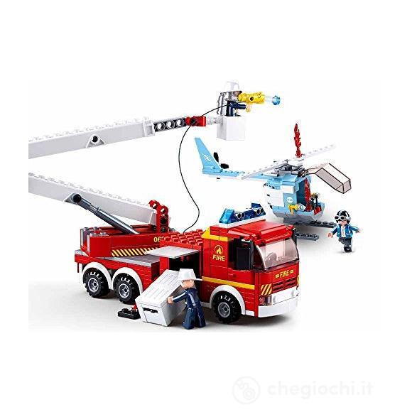 Camion con elicottero vigli del fuoco fire (627)