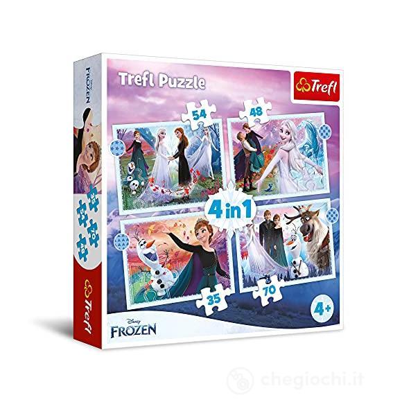 Disney: Trefl - Puzzle 4In1 - Frozen 2 - Magic In The Forest - Puzzle ...