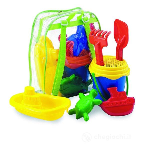 Zaino Completo set mare secchiello e accessori (1400)