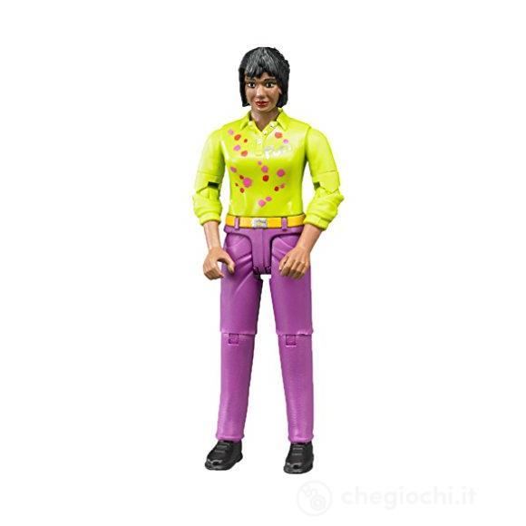 Donna con Jeans Rosa 60403