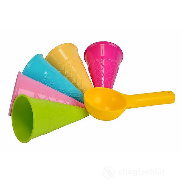 Set 4 formine coni gelato e cucchiaio (107108605)