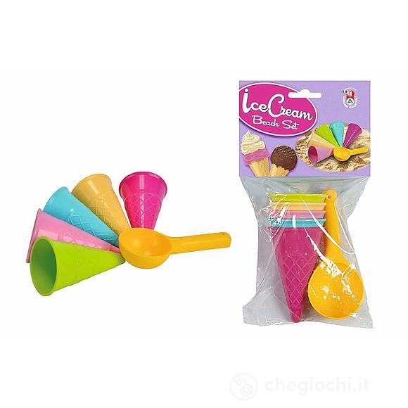 Set 4 formine coni gelato e cucchiaio (107108605)
