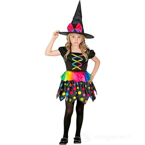 Costume strega (vestito, cappello) (128 cm / 5-7 anni)