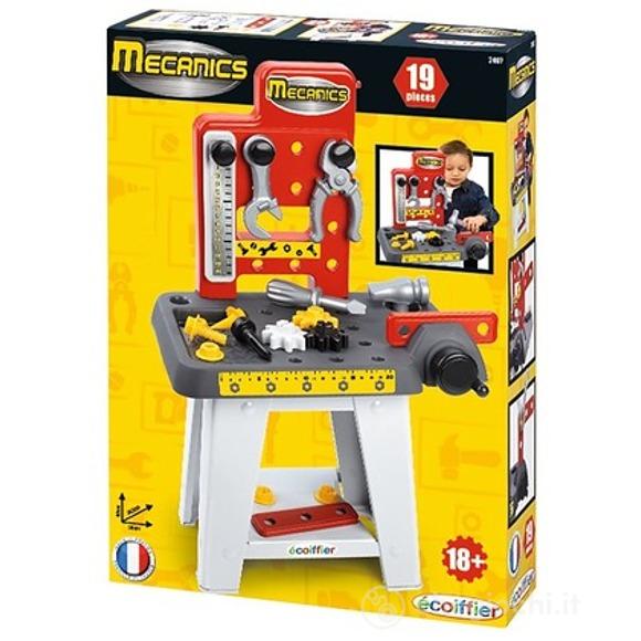 Tavolo da lavoro rosso con valigetta degli attrezzi 19 pz (7600002407)