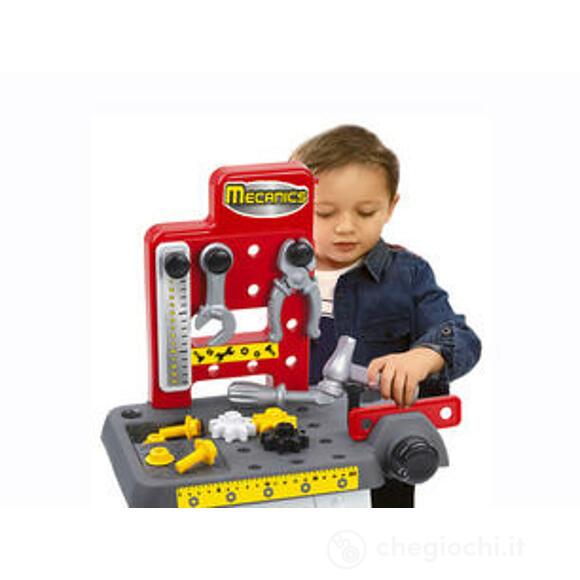 Tavolo da lavoro rosso con valigetta degli attrezzi 19 pz (7600002407)