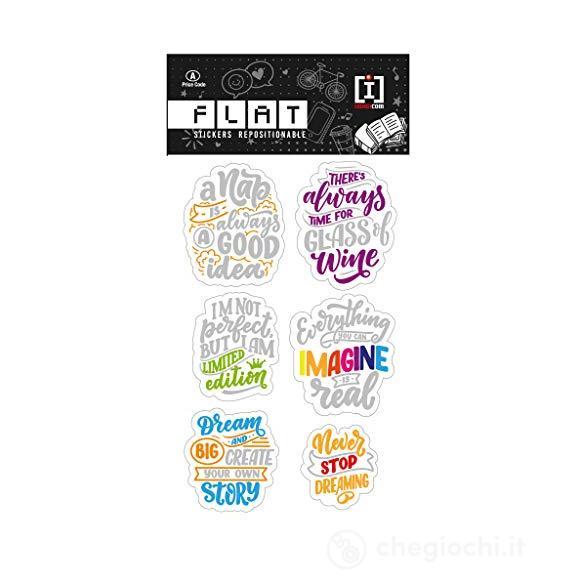 Sticker Flat Frasi Glo04