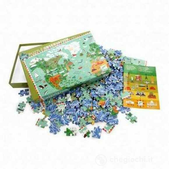 Around the world + booklet - Puzzle - Observation puzzles (DJ07412)