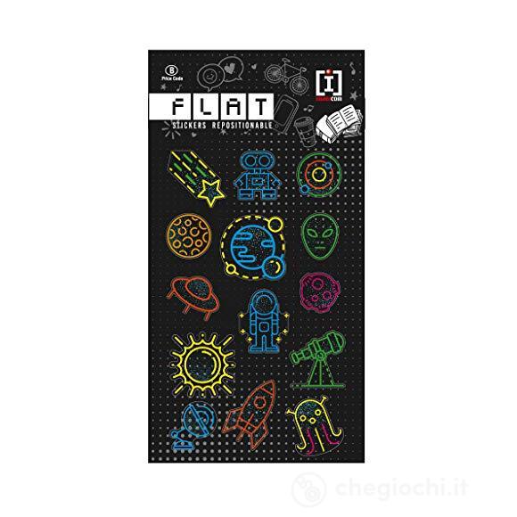 Sticker Flat Spaziofluo Glo06