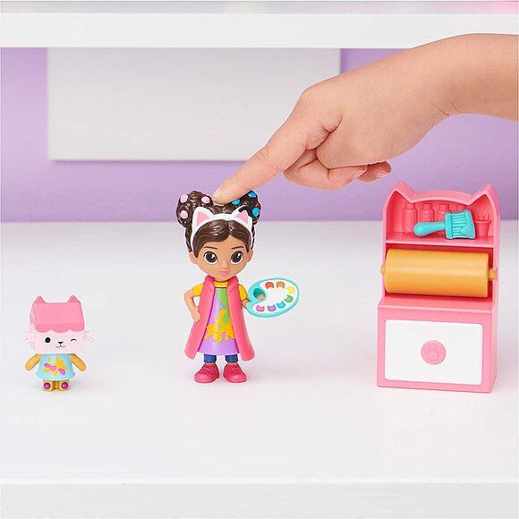 Gabby's Dollhouse, Mini set Studio d'arte, con Gabby e Baby Scatola