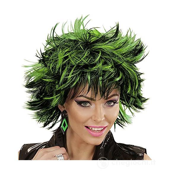 Parrucca Steamy nero verde (WDM04416)