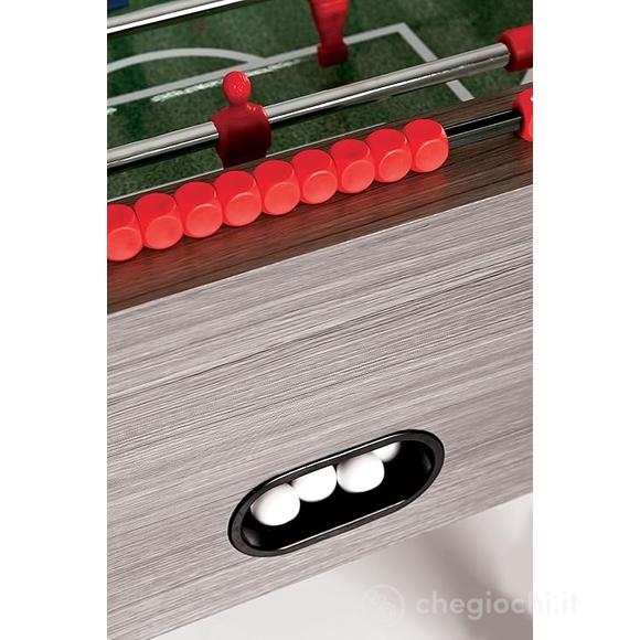 Calcio Balilla F-100 rovere grigio con aste rientranti 
