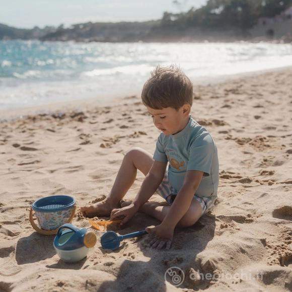 Set Spiaggia Bimbo Secchiello Annaffiatoio Rastrello e Paletta (2016375)