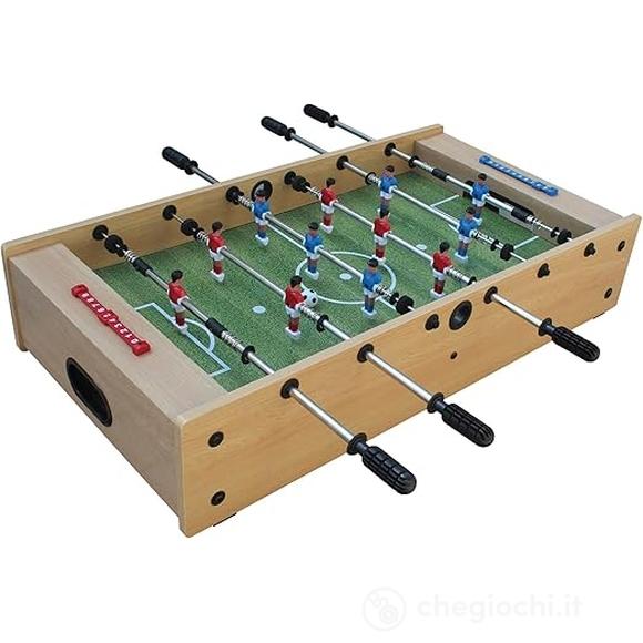 Calcio Balilla Tavolo Multigioco 2 in uno da tavolo - versione Calcio Balilla aste rientranti 